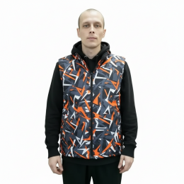 Жилет с подкладом, с полной запечаткой