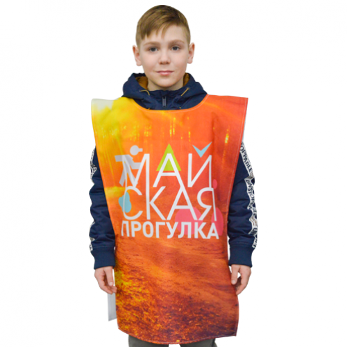 Манишка с полной запечаткой, материал: габардин