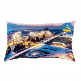 Подушка прямоугольная из габардина с полной запечаткой