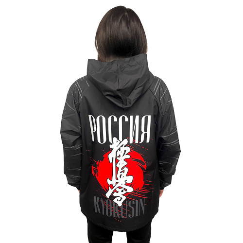 Ветровка-анорак с капюшоном, материал: дюспо без подклада