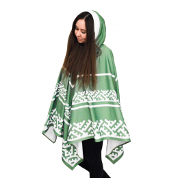 Пончо с капюшоном