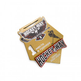 Медаль 2-слойная из металла и акрила с полноцветной печатью