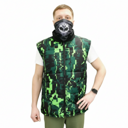 Жилет на синтепоне с полной запечаткой, унисекс