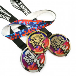 Медаль из акрила с пластиком 2-слойная с УФ-печатью