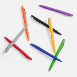 Ручка шариковая Pin Soft Touch, синяя