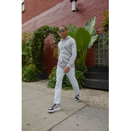 Толстовка на молнии с капюшоном унисекс BNC Inspire (Organic), красная