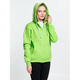 Толстовка на молнии с капюшоном Siverga Heavy, зеленое яблоко