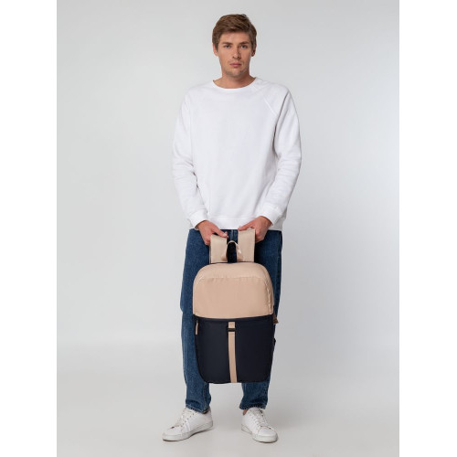 Рюкзак coolStuff, темно-синий с бежевым