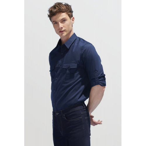 Рубашка мужская Burma Men, темно-синяя