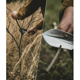 Многофункциональная ручная лопата Hike and Dig, серебристая