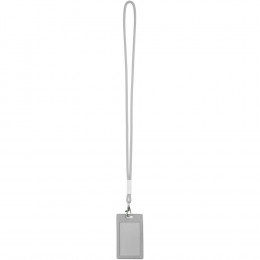 Шнурок для бейджа Tube Metal, серый