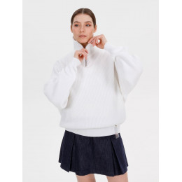 Джемпер Siluetti Birne, молочно-белый