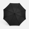 Зонт-трость Hidecolor с цветными спицами, черный с оранжевым