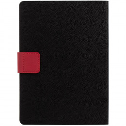 Ежедневник Boom, недатированный, черный с красным