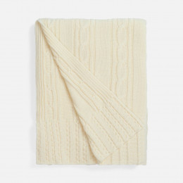 Плед Remitti, белый (молочный)