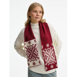 Шарф Wintertude M, красный с белым