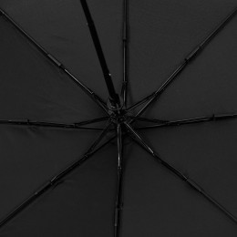 Зонт складной Edgeline, черный с синим