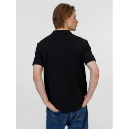 Рубашка поло унисекс Pulse, черная