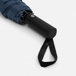 Зонт складной Smooth Move с плавным закрытием, темно-синий