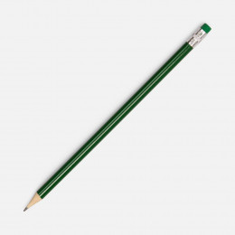 Карандаш простой Hand Friend с ластиком, зеленый