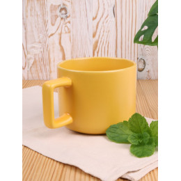 Чашка Jumbo в коробке матовая, желтая