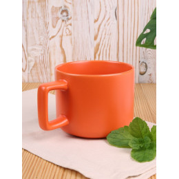 Чашка Jumbo в коробке матовая, оранжевая