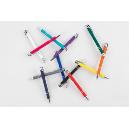 Ручка шариковая Keskus Soft Touch, серая