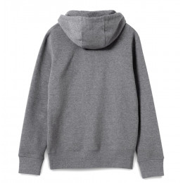 Толстовка на молнии с капюшоном унисекс King, темно-серый меланж