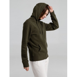 Толстовка на молнии с капюшоном унисекс King, хаки