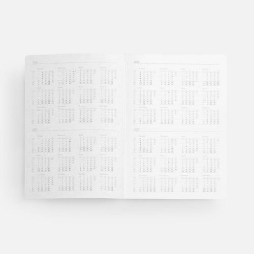 Ежедневник Flexpen, недатированный, серебристо-синий