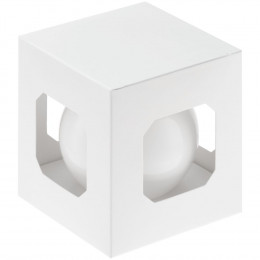 Оформительский шар Finery, 8 см, глянцевый белый