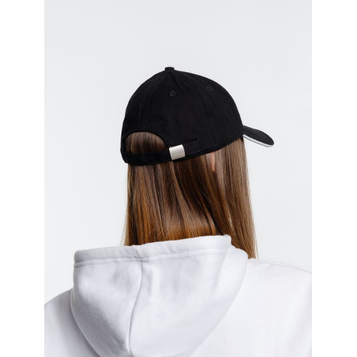 Бейсболка Spiker, черная с белым