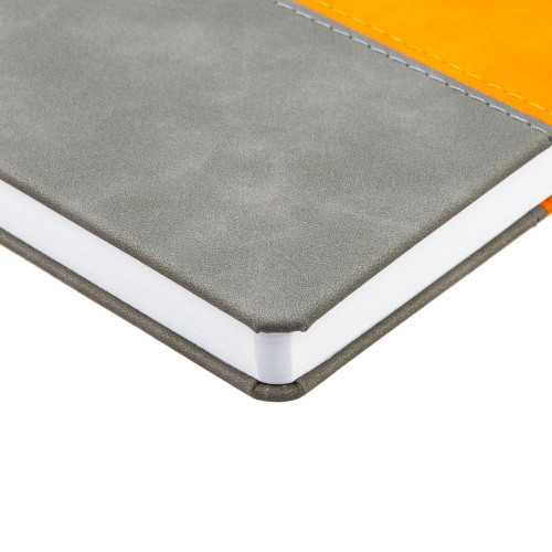 Ежедневник Horizon, недатированный, серый с оранжевым