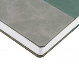 Ежедневник Horizon, недатированный, серый с зеленым