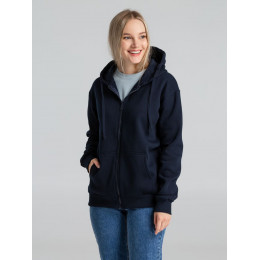 Толстовка на молнии с капюшоном Siverga Heavy 2.0, темно-синяя