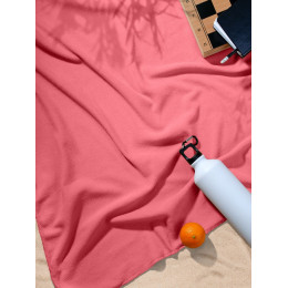 Флисовый плед Warm&Peace, розовый (коралловый)