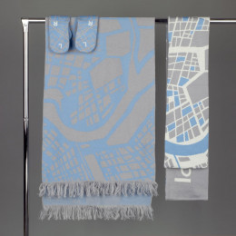 Шарф на заказ Tricksy Classic Net, L, полушерсть