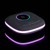Bluetooth-колонка с беспроводной зарядкой и подсветкой Terrafonic, серая