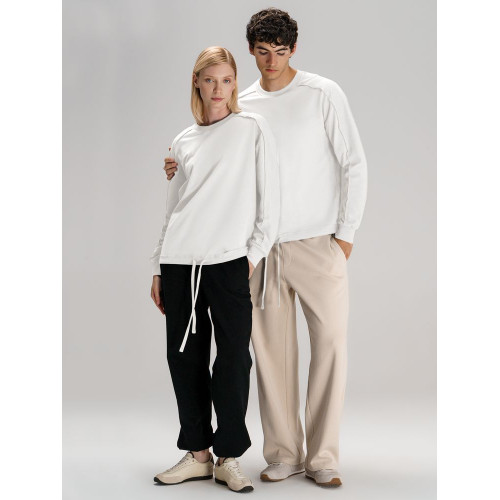 Свитшот унисекс Vozduh, молочно-белый