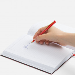 Ручка шариковая Euro Gold, красная