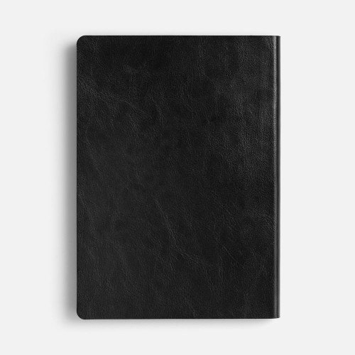 Ежедневник Doppio, недатированный, черный с серым