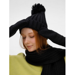 Шарф HappyGo, черный