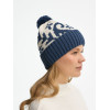 Шапка Wintertude, синяя с белым