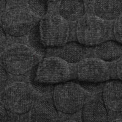 Плед Halo, серый меланж (эбонит)