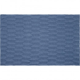 Плед Rombus, синий меланж (джинс)