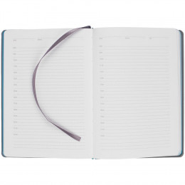 Ежедневник Spain Shall на заказ, недатированный, серый с бирюзовым