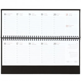 Планинг Sagrin, датированный, черный