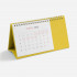 Календарь настольный Brand, желтый