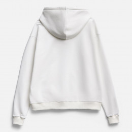 Толстовка унисекс оверсайз на молнии Zippy Terry, белая