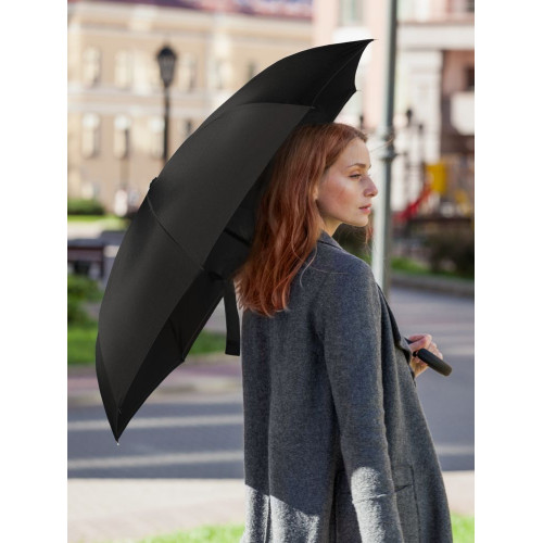 Зонт наоборот Style, трость, черный
